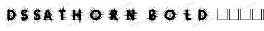 DS-SaThorn Bold字体转换